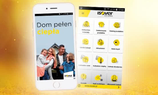 Aplikacja ISOVER PL - dla profesjonalisty oraz inwestora