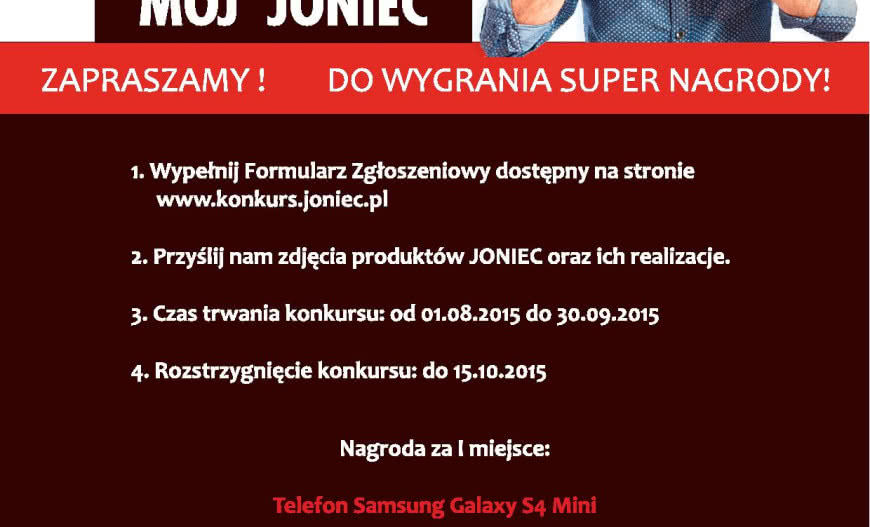 Konkurs fotograficzny "Mój Joniec"