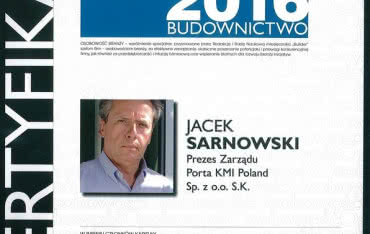 Prezes PORTA DRZWI "Osobowością Branży 2016"