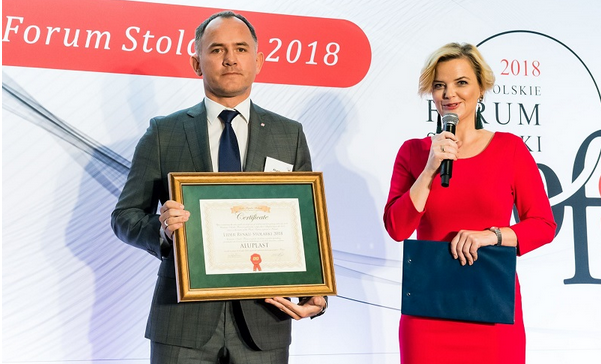 Aluplast wyróżniony tytułem Lider Rynku Stolarki 2018 w kategorii systemów okiennych z PVC 