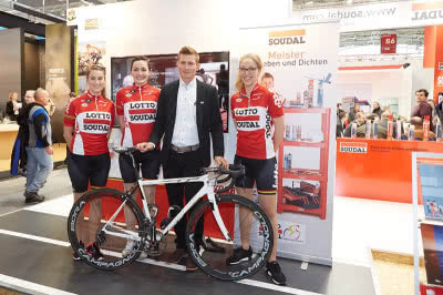 Największe emocje przy stoisku Soudal wzbudziła jednak obecność lidera drużyny kolarzy Lotto Soudal, André Greipela.
