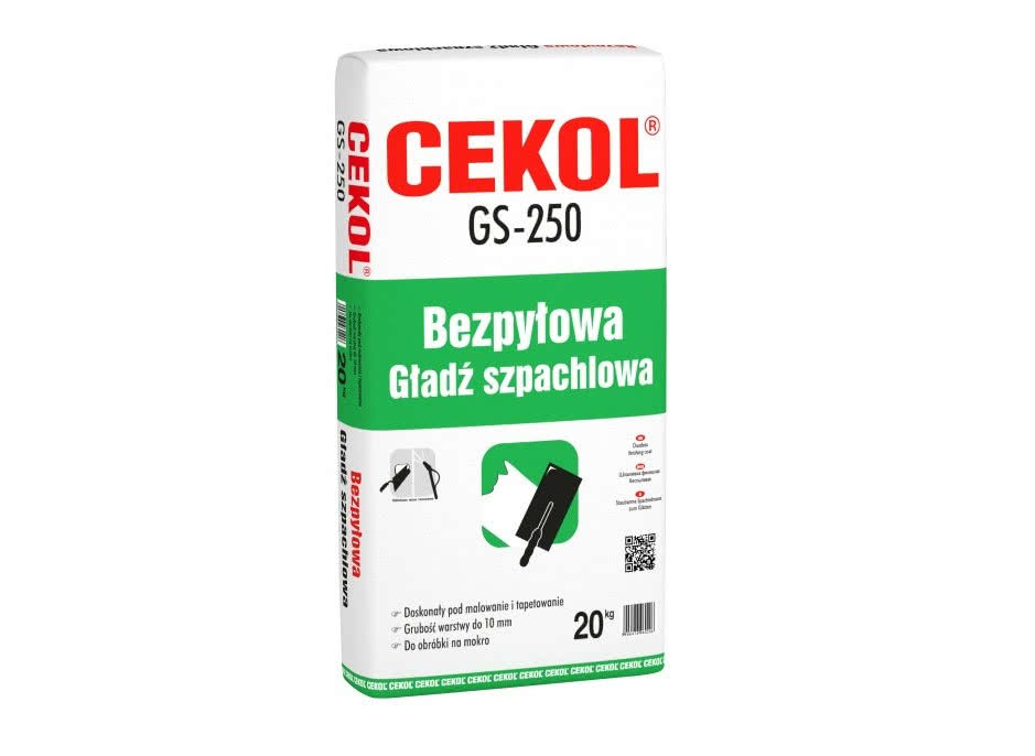 Bezpyłowa gładź szpachlowa do obróbki na mokro Bezpyłowa gładź szpachlowa do obróbki na mokro