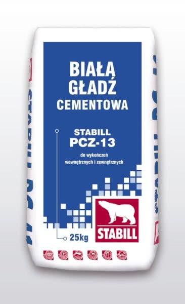 Biała gładź cementowa Stabill PCZ-13