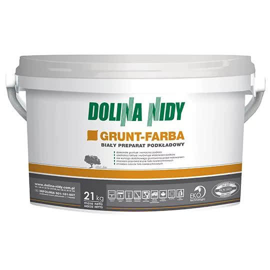 Grunt-farba - biały preparat podkładowy