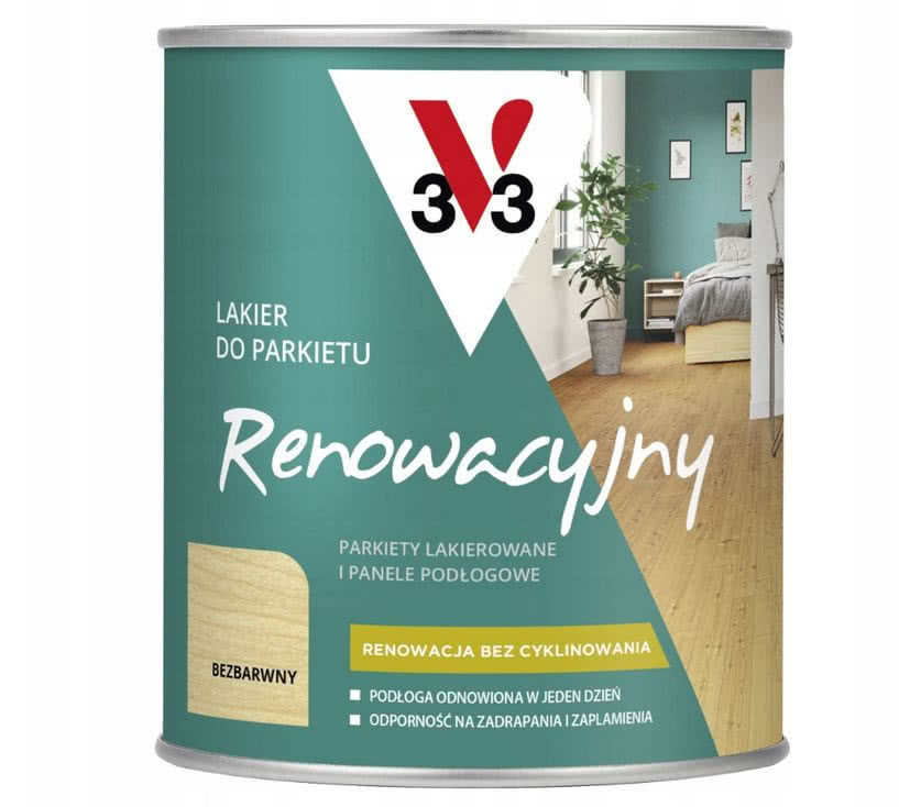 Lakier renowacyjny do parkietu. V33 Lakier renowacyjny do parkietu. V33