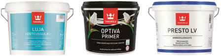 Preparaty do gruntowania i zabezpieczenia podłoża przed malowaniem: Tikkurila Luja Moisture Stop, Tikkurila Optiva Primer, Tikkurila Presto LV Preparaty do gruntowania i zabezpieczenia podłoża przed malowaniem: Tikkurila Luja Moisture Stop, Tikkurila Optiva Primer, Tikkurila Presto LV
